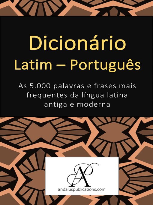 Cover image for Dicionário Latim--Português